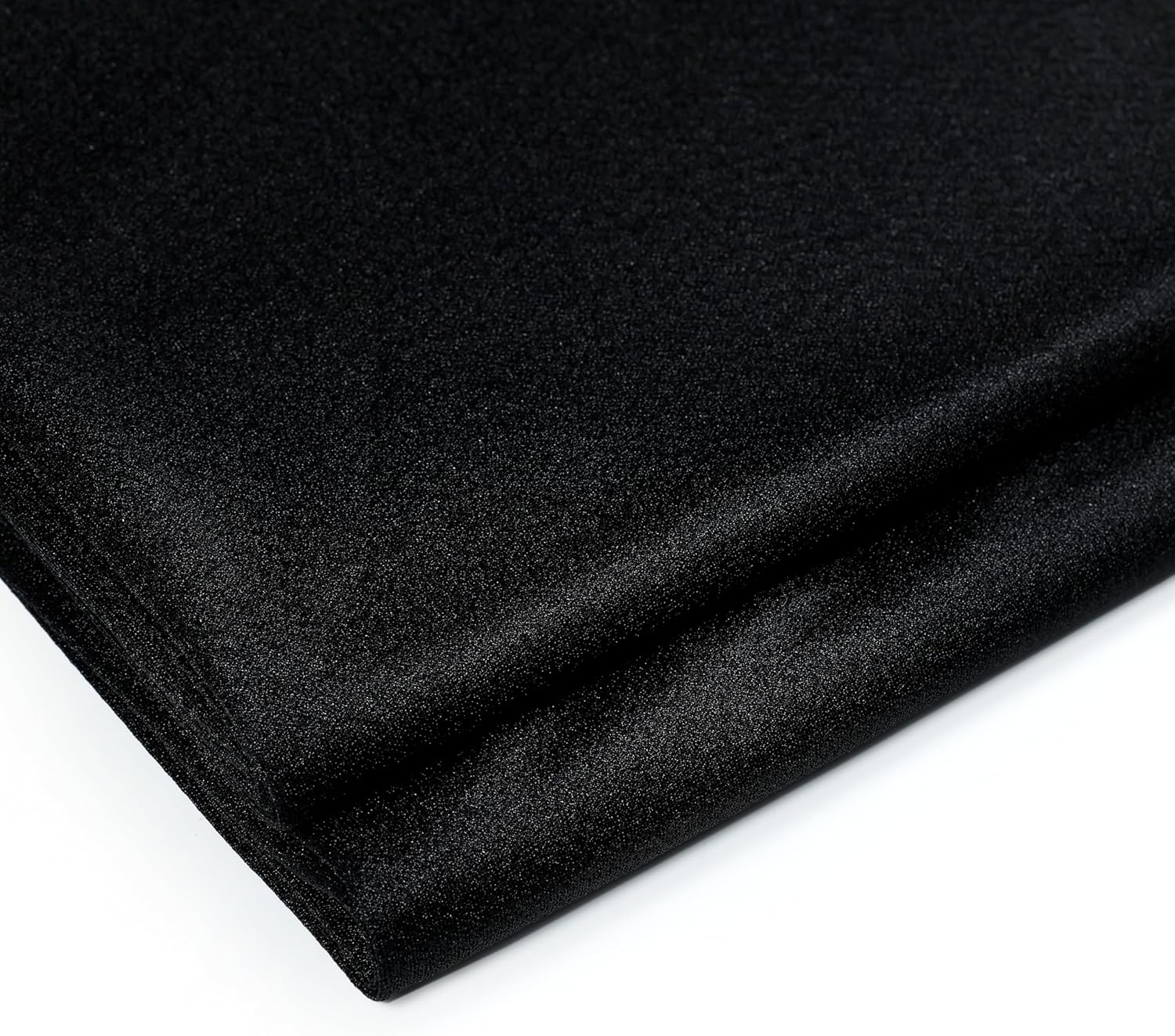 MDS Pack of 1 Wedding Arch Drape Panel (30" Width x 75ft Long) Sheer Chiffon Arbor Canopy Drapery Fabric for Wedding Ceremony Reception Decoration Party Ceiling Backdrop Curtain Swag - Black