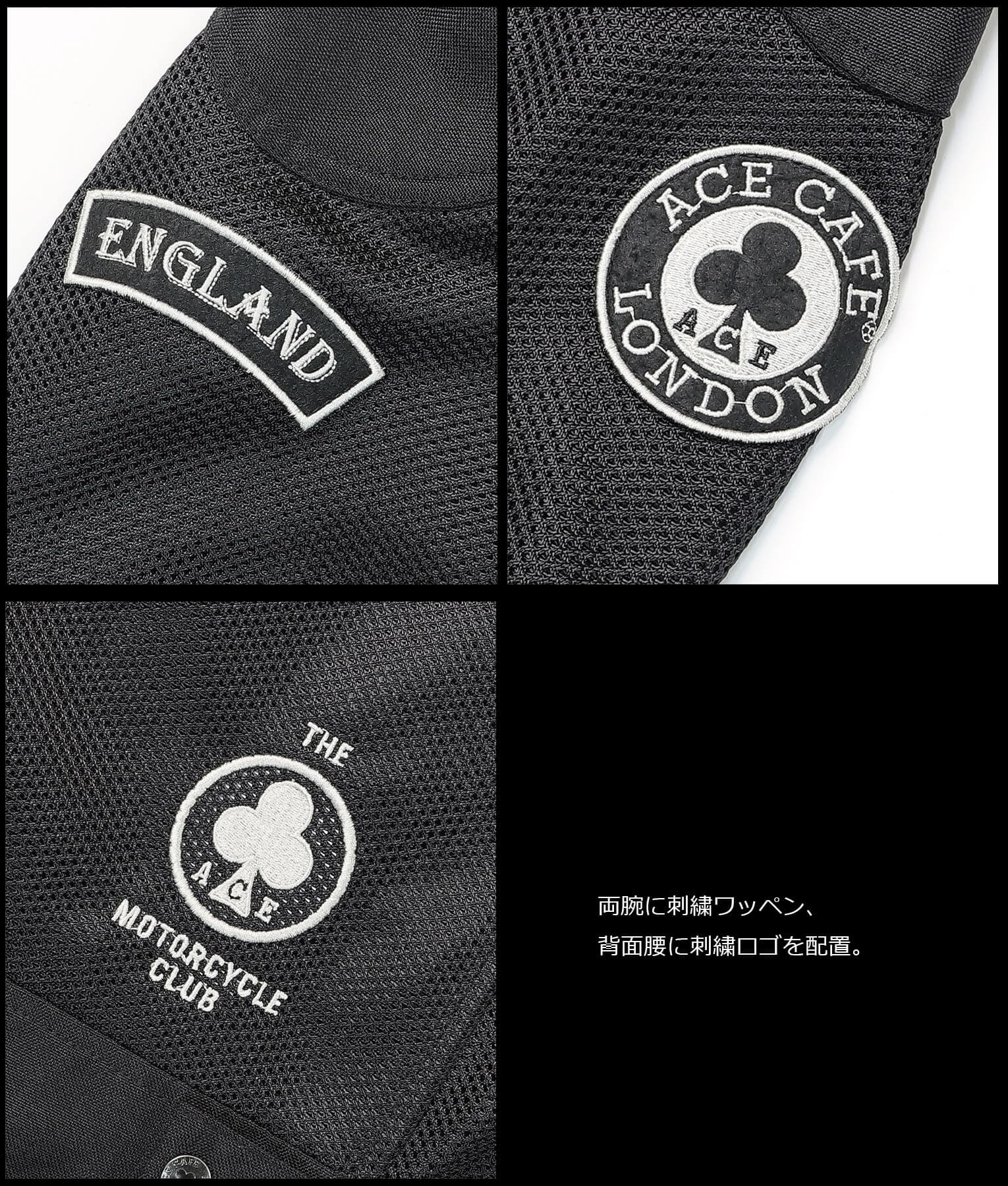 Amazon | [ACE CAFE LONDON] フーデッド ライドメッシュジャケット 