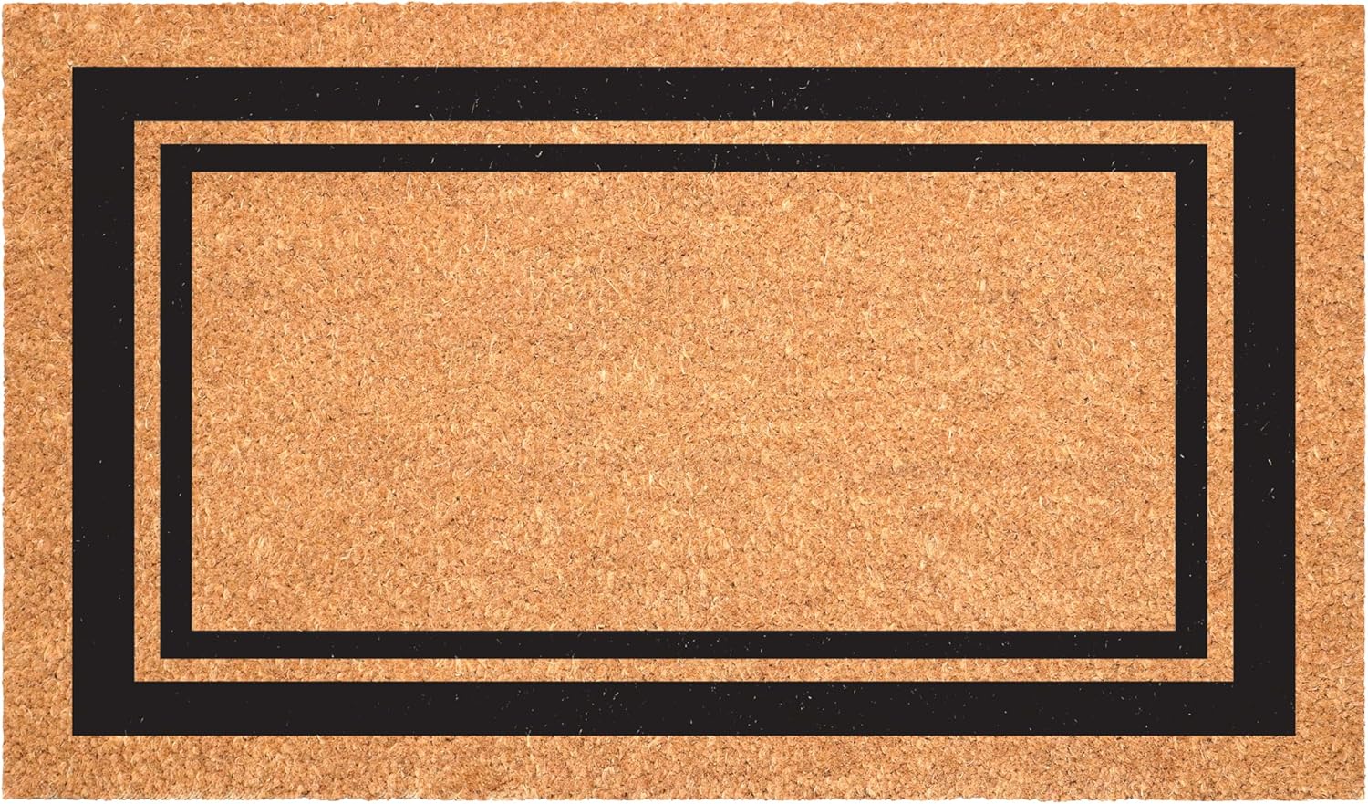 Calloway Mills Black Border Doormat (36'' x 72'') 3' x 6' (Rectangular)