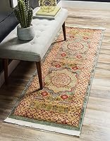 Vista 28 de Unique Loom Palace Collection - Alfombra Saray (3 pies 3 pulgadas, redonda, crema/marrón claro)