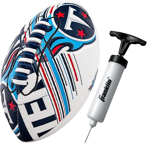 Vista 66 de Franklin Sports - Balones de fútbol americano juveniles de todos los equipos de la NFL, juego de balón infantil pequeño de 8.5 pulgadas + inflador