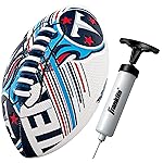 Franklin Sports NFL Tennesseee Titans Football - Youth Mini Football - 8.5 Junior Size Ball - SPACELACE Easy Grip Texture- Perfect for Kids