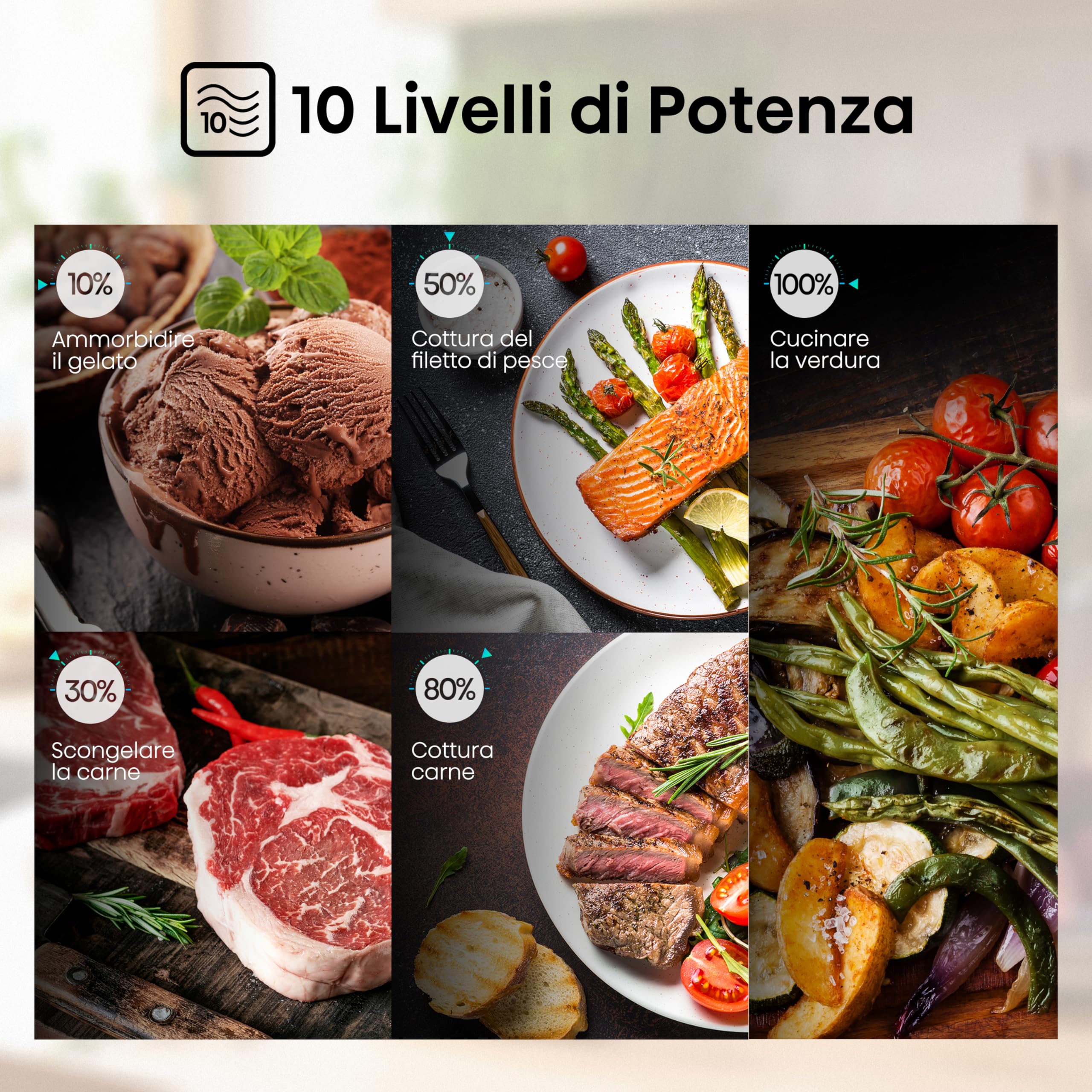 Hisense H20MOBS4HG Forno Microonde con controllo Elettronico, Capacità 20 L, Potenza 700 Watt, Funzione Grill 800 W, Display Led Comandi Touch, Colore Nero