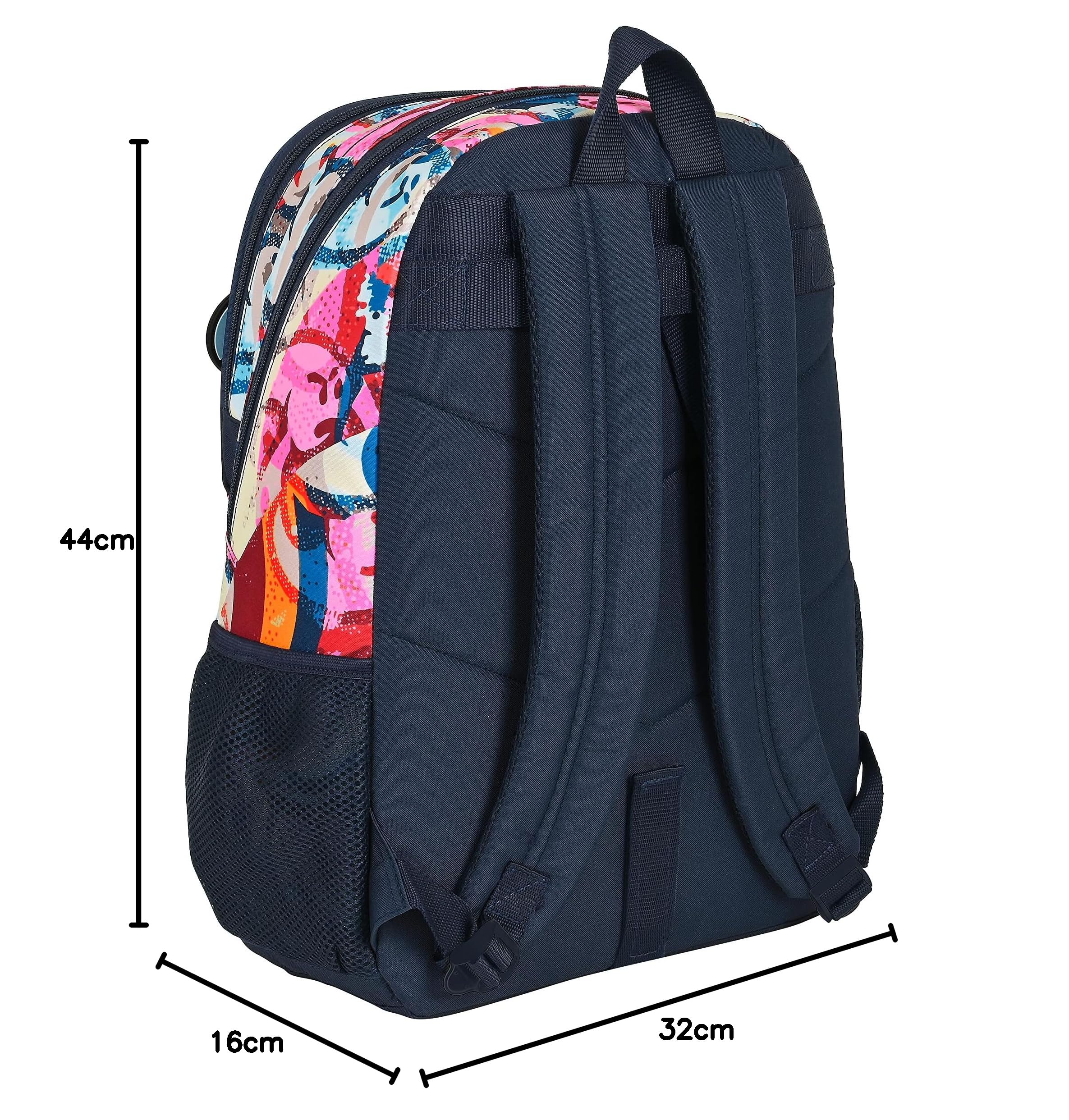 Safta M431 Bandoulière avec Poche extérieure Garçon Bleu Clair/Multicolore 21