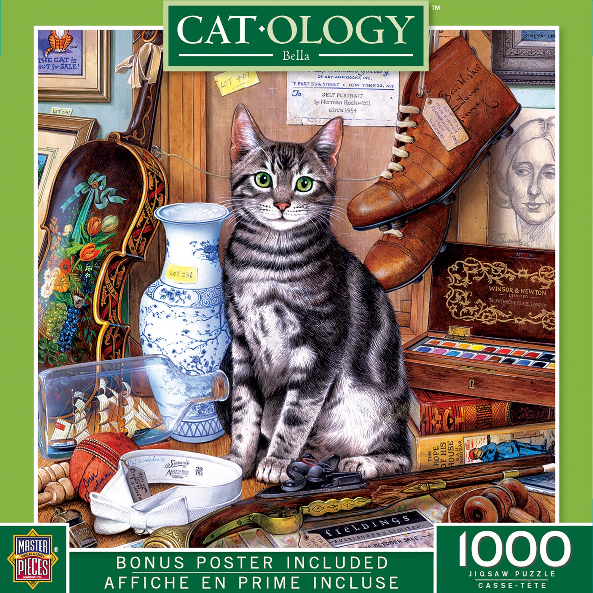 MasterPieces 1000 Piece Jigsaw Puzzle for Adults, Family, Or Youth - Bella - 25"x25"
