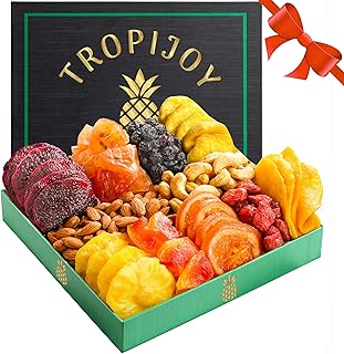 Christmas Gift Baskets - 11 Tropical Flavors - 20oz Soft Dried Fruit Bas...