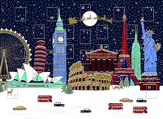 Traditional Christmas Advent Calendar Famous Buildings & Monuments