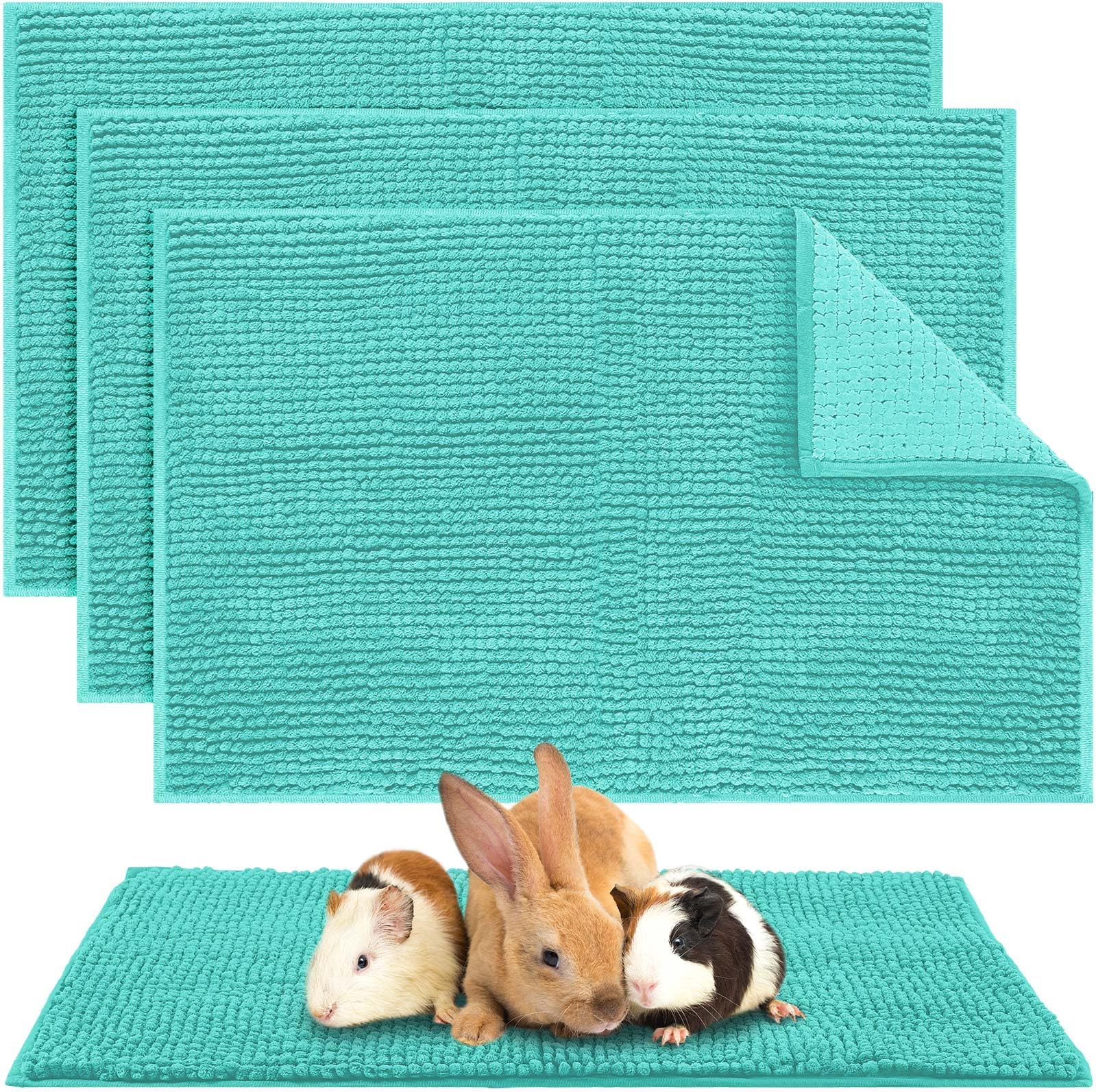 Timgle 4 Pieces Guinea Pig Cage Liners with Cleaner Set