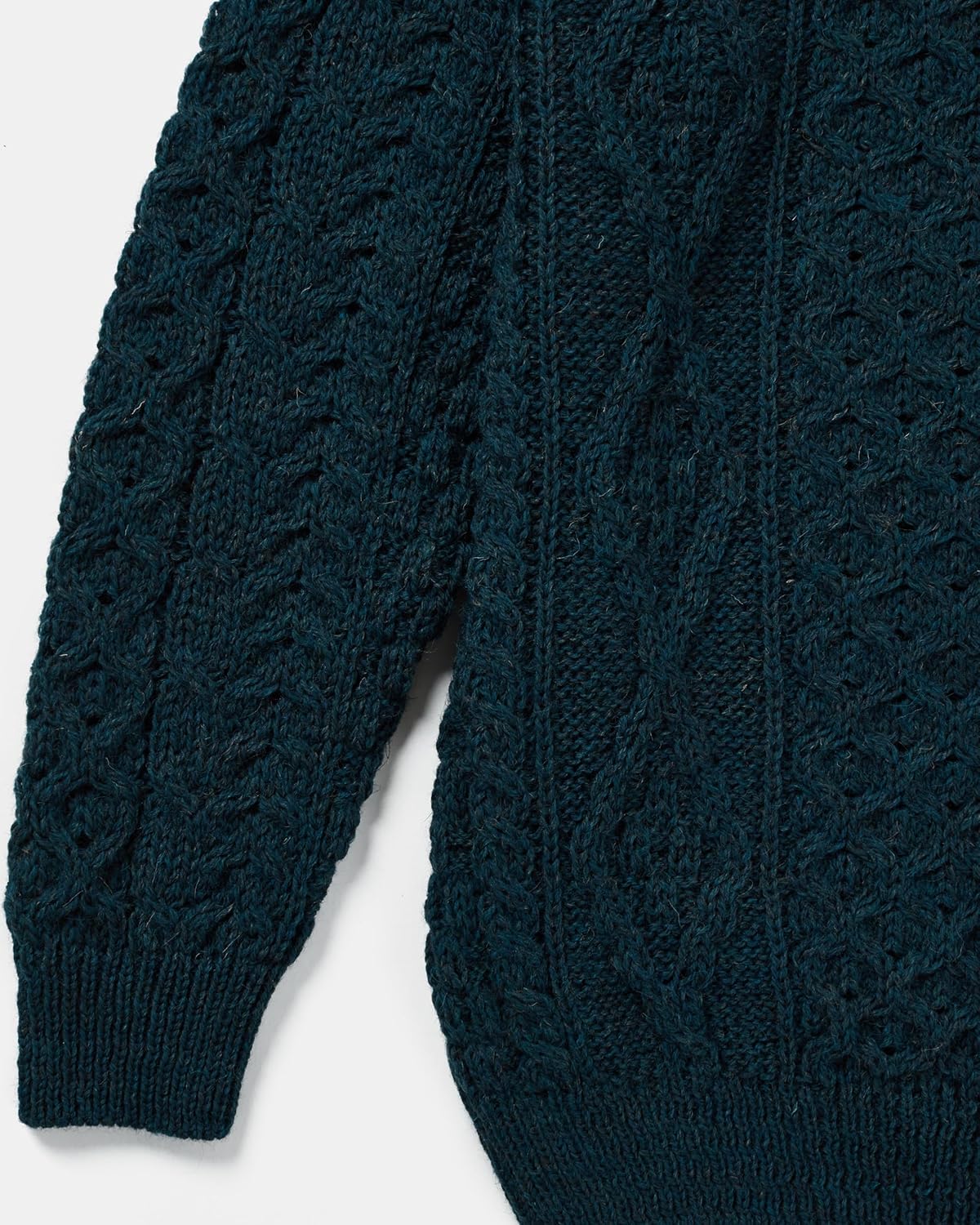 Aran Woollen Mills Men's Wool Sweater Fishermen's Jumper Made in Ireland