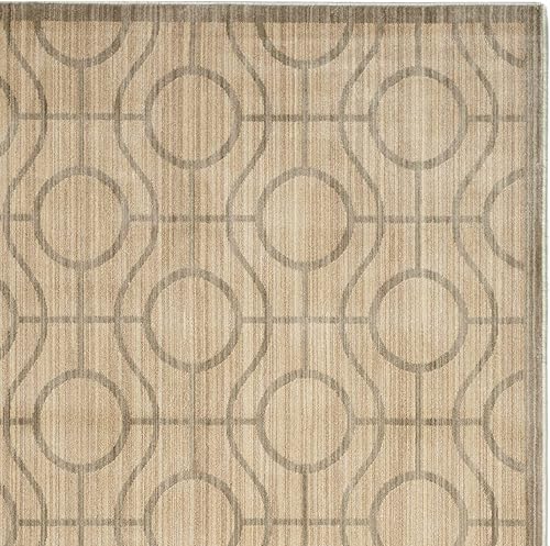 Miniatura 5 de SAFAVIEH Infinity Collection INF590S - Alfombra decorativa, 4 x 6 pies, amarillo y verde, no desprende pelusa y de fácil cuidado, ideal para zonas