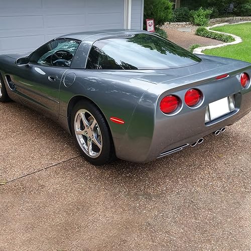 Miniatura 3 de Luz de marcador lateral LED completa compatible con Corvette C5 1997-2004, carcasa roja LED roja parachoques trasero guardabarros repuesto OE #