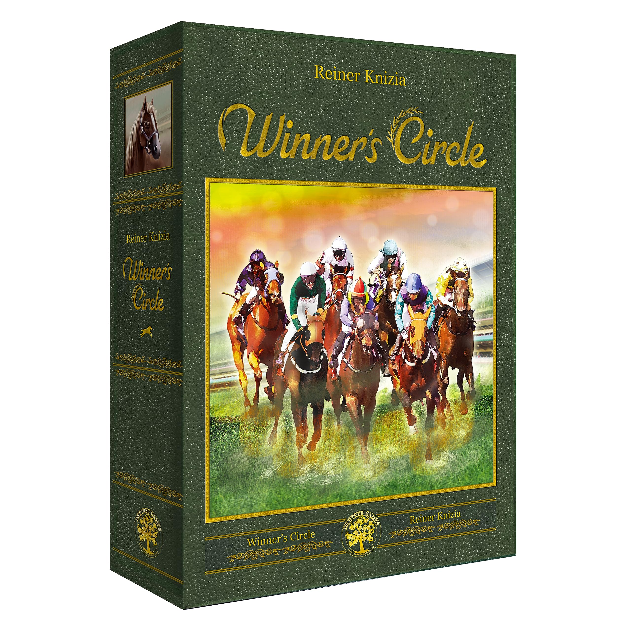 Winner's Circle Gioco da Tavolo 2a Edizione (EN, DE, KO) - 2-6 Giocatori, Età 8+ - Corri Cavalli