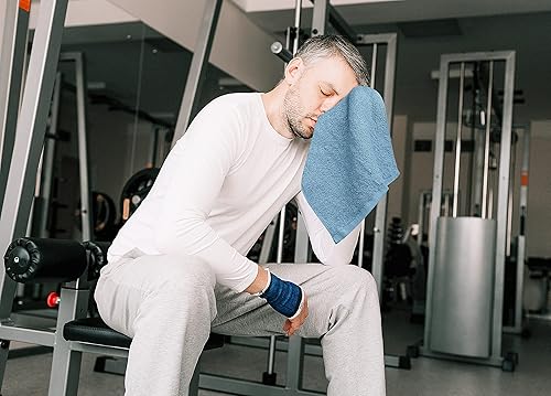 Miniatura 3 de Utopia Towels Juego de 24 paños de algodón  100% algodón hilado en anillo, paños de franela de alta calidad, altamente absorbentes y suaves al tacto