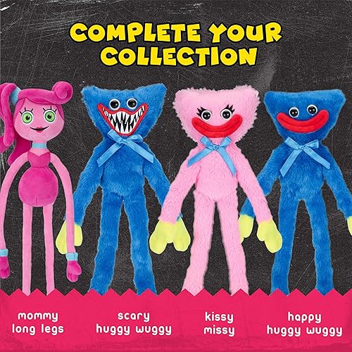 Miniatura 5 de Poppy Playtime - Peluche Scary Huggy Wuggy (felpa mediana de 14 pulgadas, serie 1) [Producto oficial]