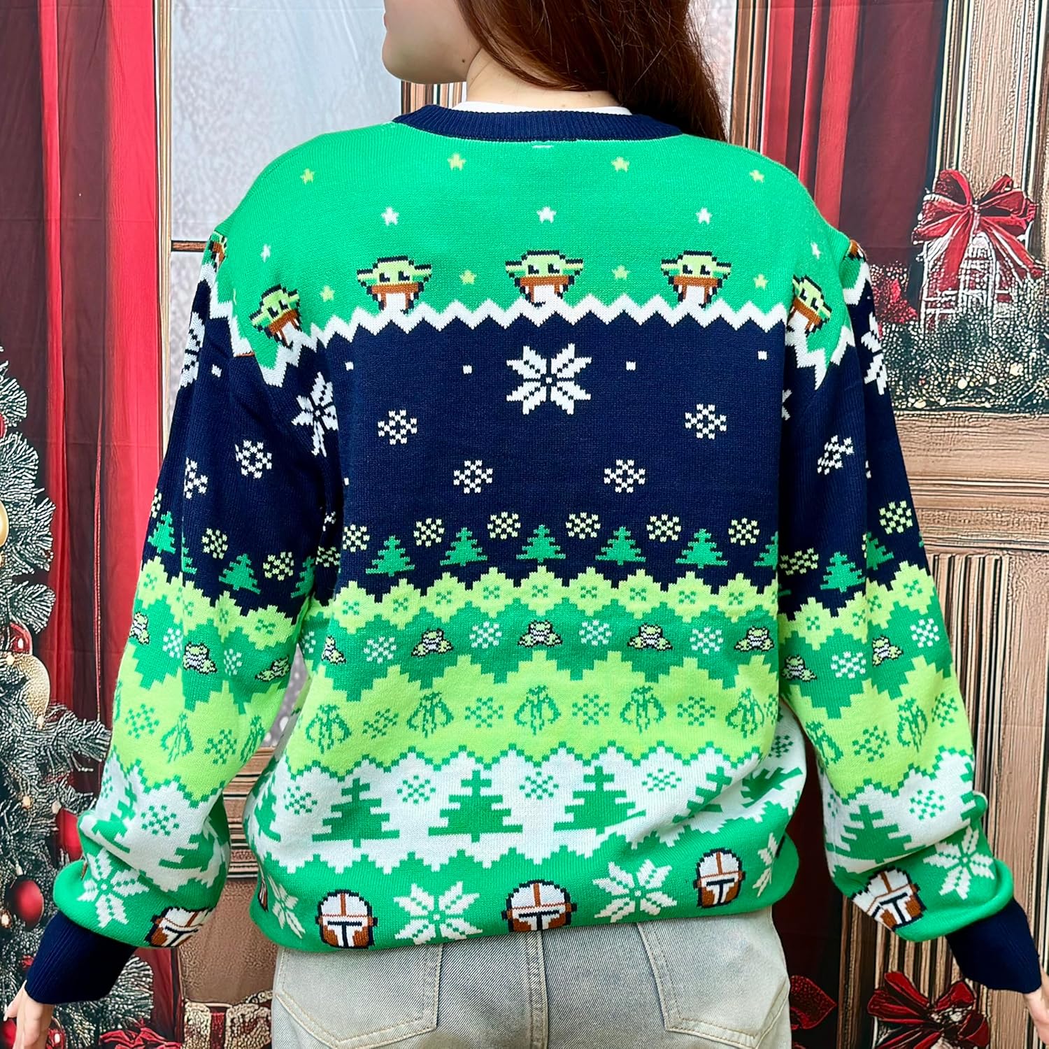 Leg Lamp Christmas Sweater Women - Star Santalorian Ugly Sweaters Men - National Snarky Xmas Sweater - Image 3