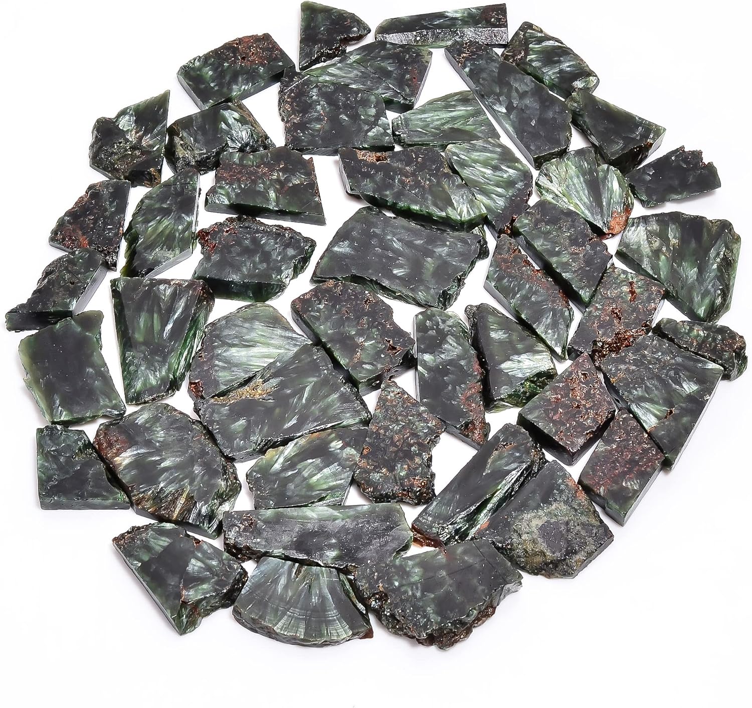 Natural Gemstone Row Slice