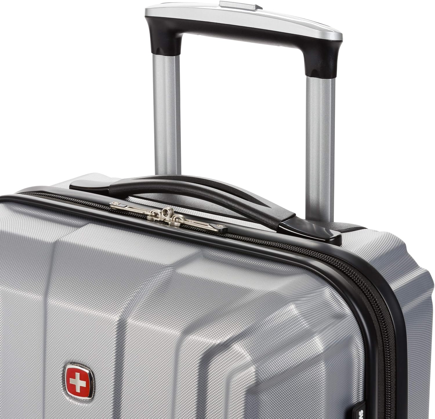 SwissGear 3750 Hardside Luggage with Spinner Wheels, Silver, Carry-On 18.5-Inch - Image 6