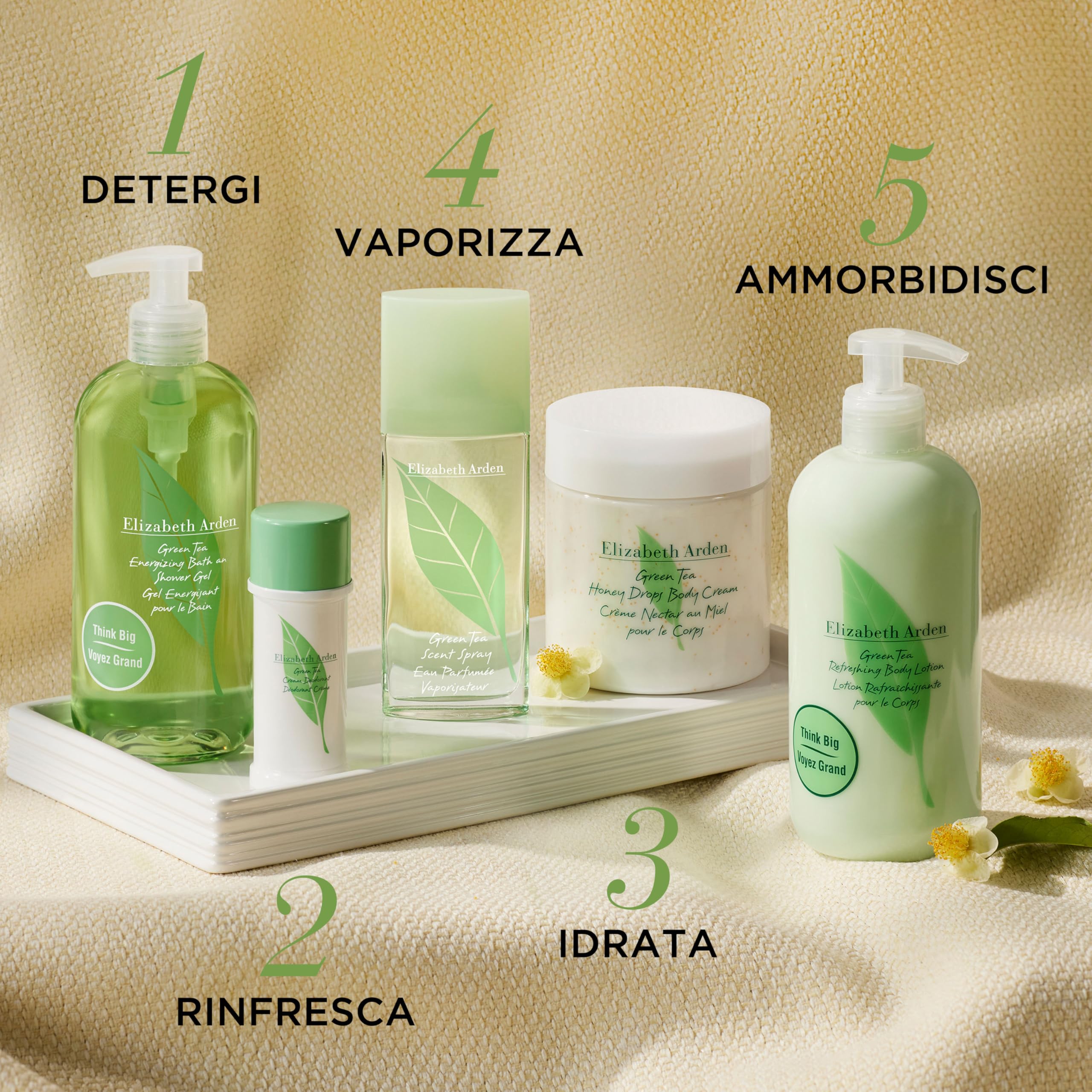 Elizabeth Arden - Green Tea Eau Parfum, Profumo Femminile con Essenze Naturali di Tè Verde e Bergamotto, Rinfrescante, Floreale e Agrumato, Risveglia i Sensi, Energizzante, Profumo per Donne - 100 ml
