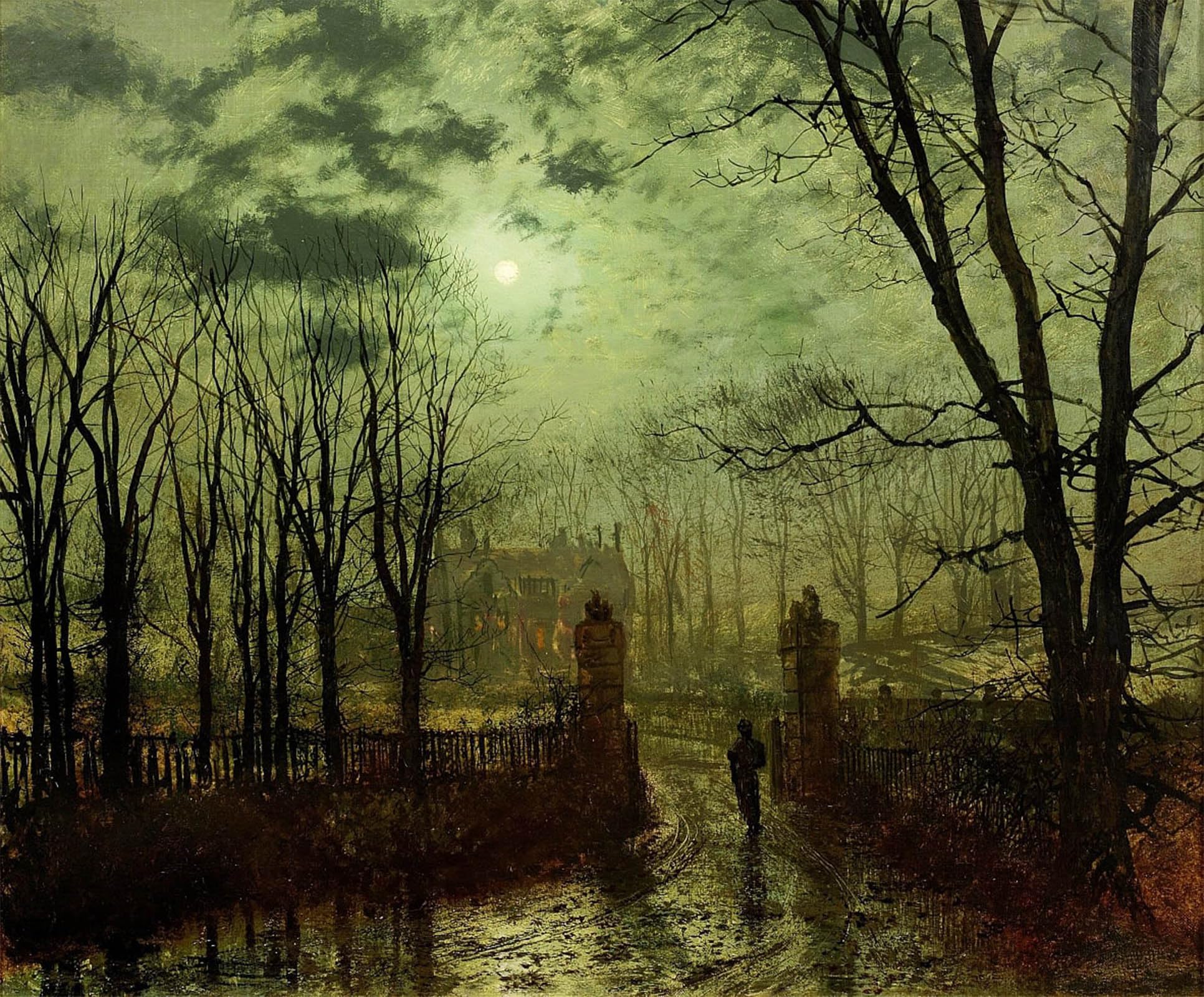 POSTERIIk Famous Modern Artwork Art Mural At the Park Gaten Oil Paintings Pictures for Home Decor 60x90cm