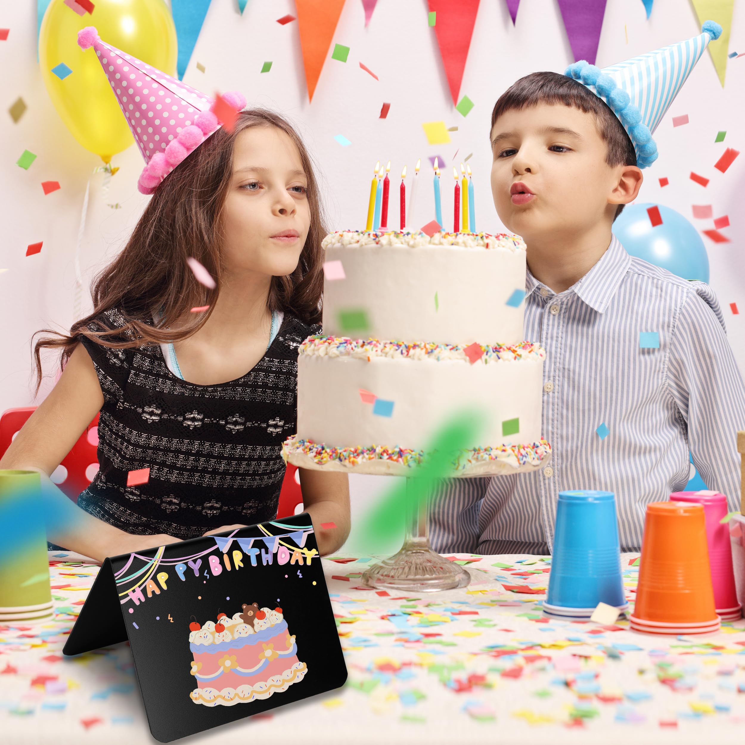 20 Mini Lavagnette Con Penna - Segnaposto Cancellabili Per Ristorante, Feste E Negozio - Foto 4