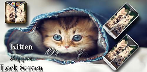 Kitten Zipper Lock Screen HD - Thumbnail 6