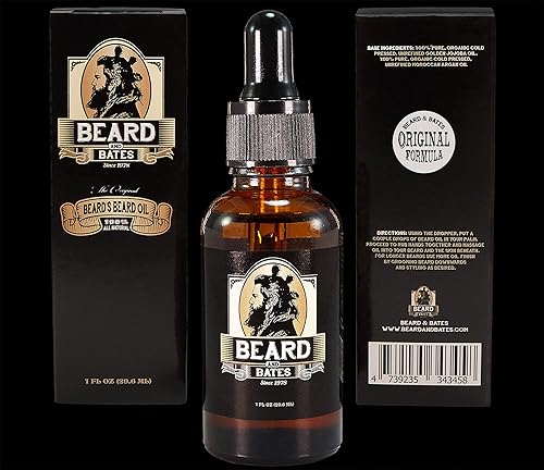 Miniatura 7 de El mejor kit para barba  Bálsamos para barba de primera calidad, aceite orgánico para barba, peine plegable de lujo, bolsa de cuero grabada, tijeras