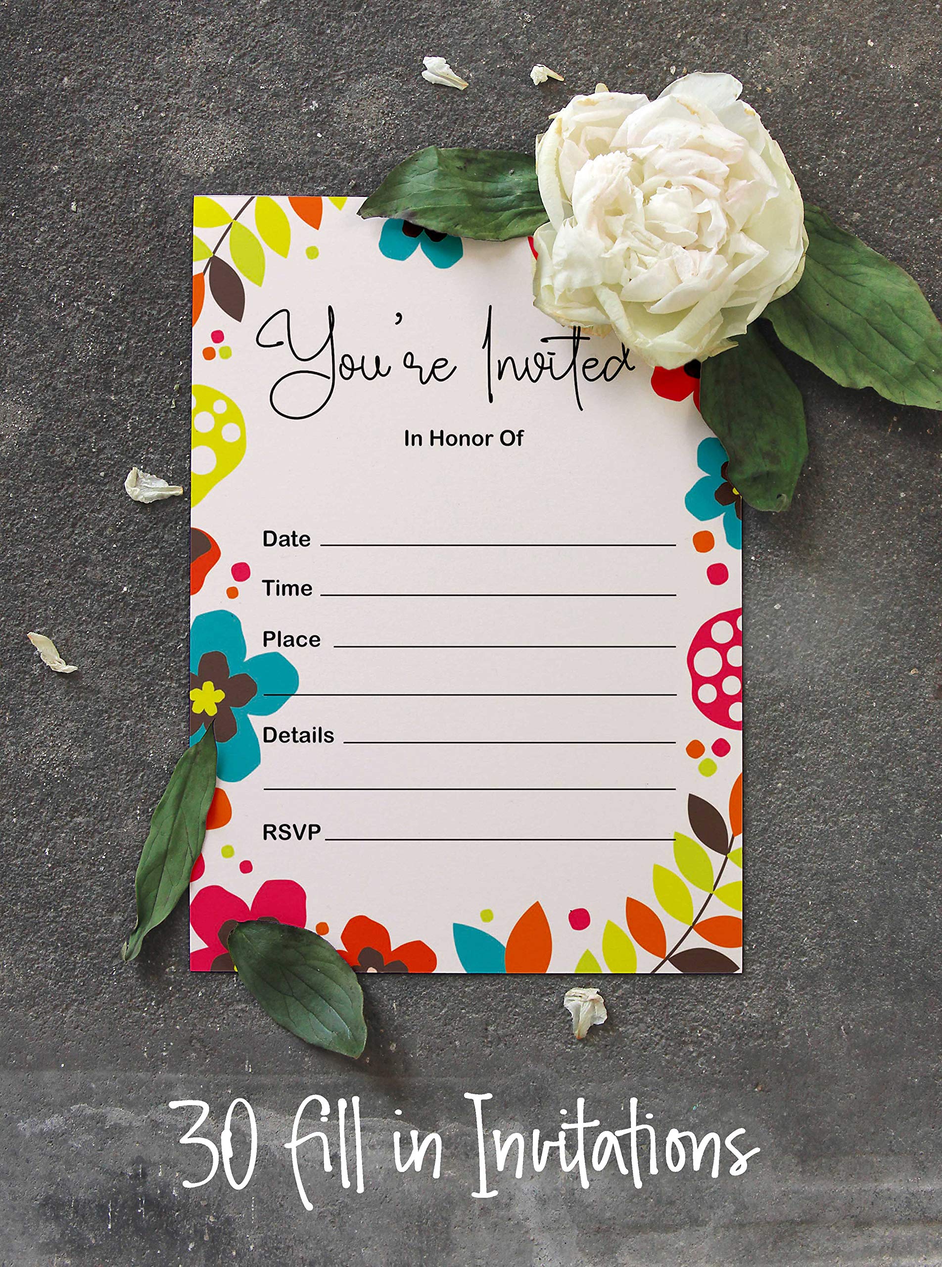 Inkdotpot Pacchetto Di 30, Siete Invitati Inviti Con Le Buste, Inviti Di  Verde Per Il Vostro, image size:1904x2560