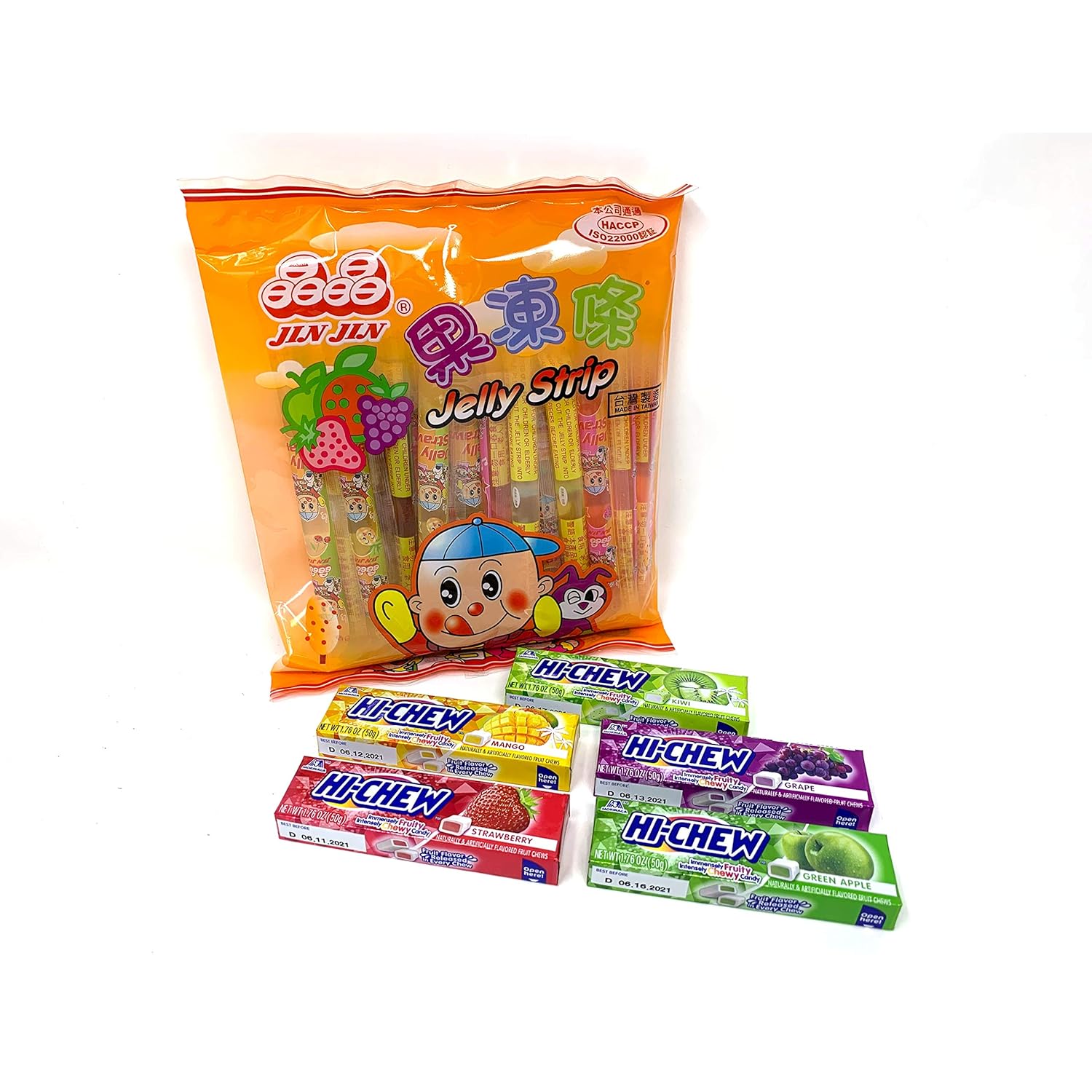 Buy Jin Jin Jelly Strip Jelly Filled Straws in Assorted Flavors with