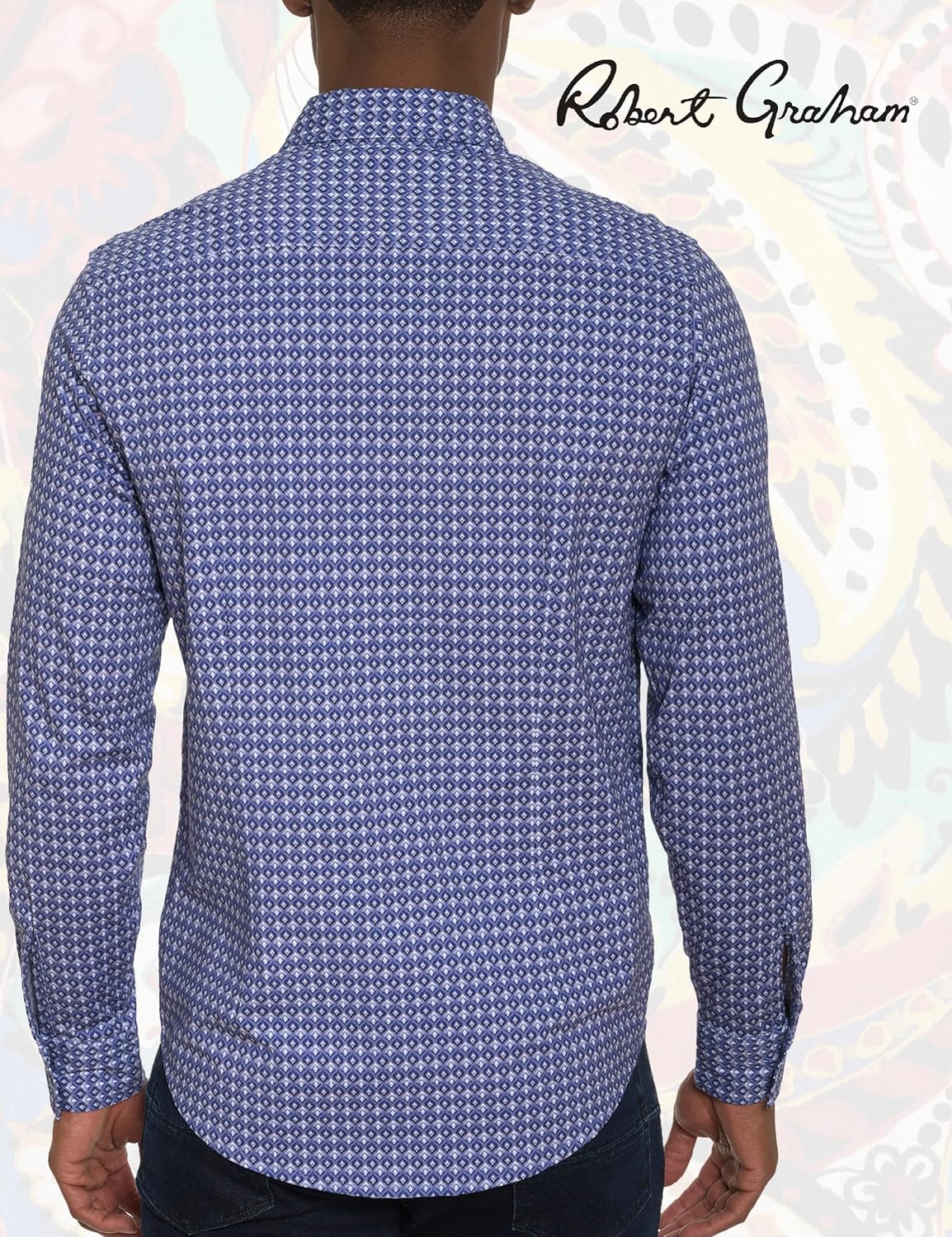 Robert Graham Men’s Bernardi Long-Sleeve Button-Down Shirt - Image 4