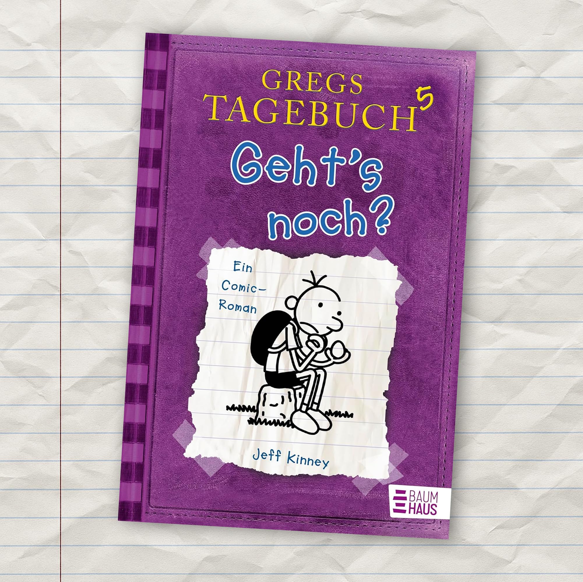 Jeff Kinney Bücherset – Gregs Tagebuch Band 1-5 – Von Idioten umzingelt, Gibt’s Probleme?, Jetzt reicht’s!, Ich war’s nicht! und Geht’s noch? – Kinderbuch Bestseller mit je einer exklusiven Postkarte