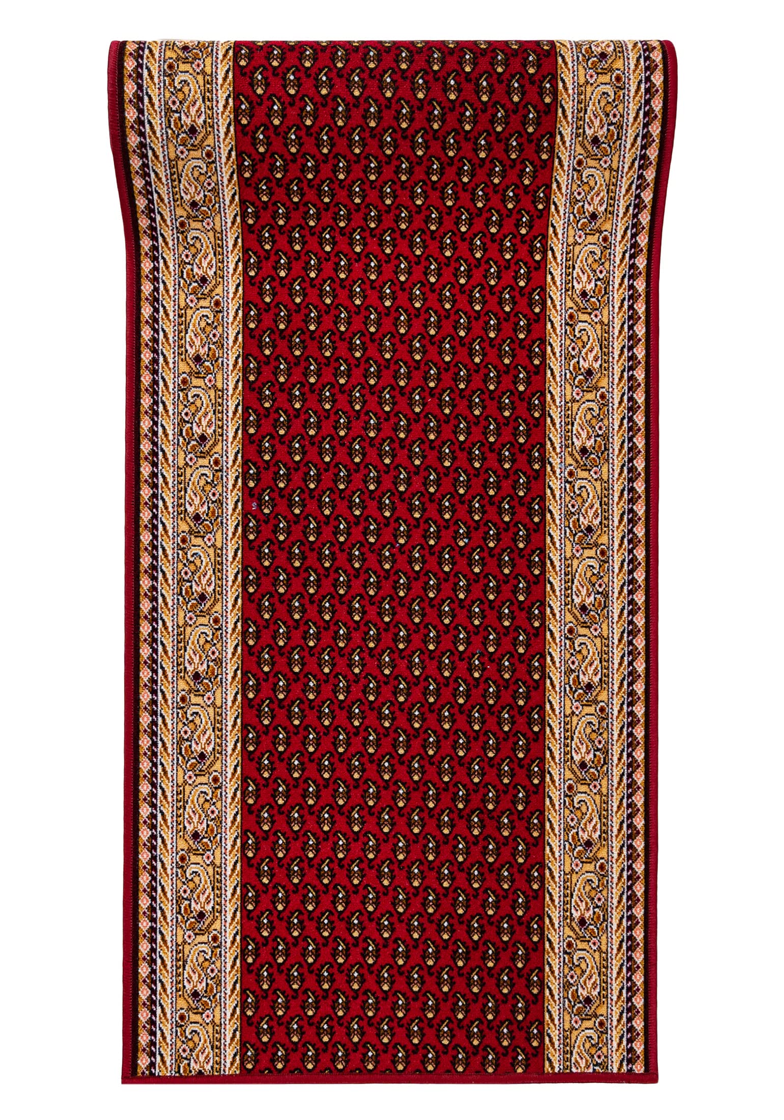 Mazovia Tappeto Passatoia Corridoio 67x250cm Rosso Classico Retrò Anni 90