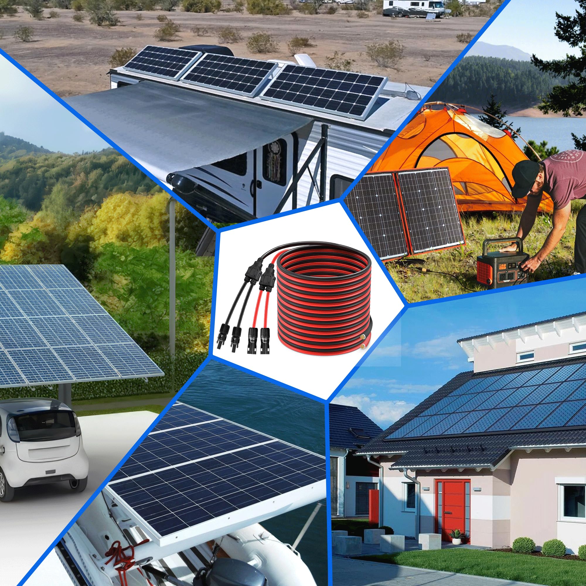 eWonLife Solaranschlüsse Y-Abzweig, 3 m