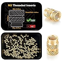 Vista 11 de Kadrick - Kit de surtido de 420 piezas de insertos roscados M3 M4 M5 para componentes de impresión 3D, tuercas moleteadas de latón métrico, inserto