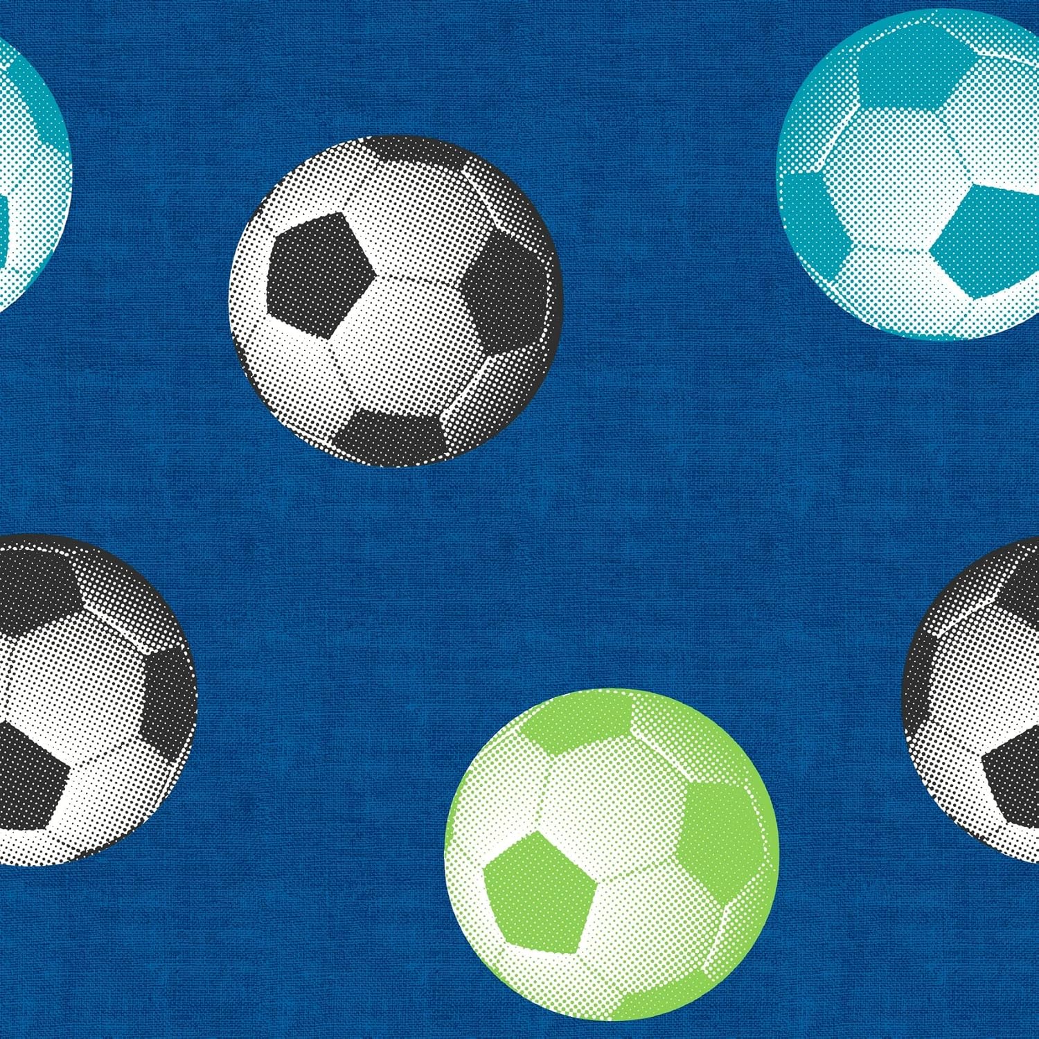 Catherine Lansfield Football Wallpaper Blue