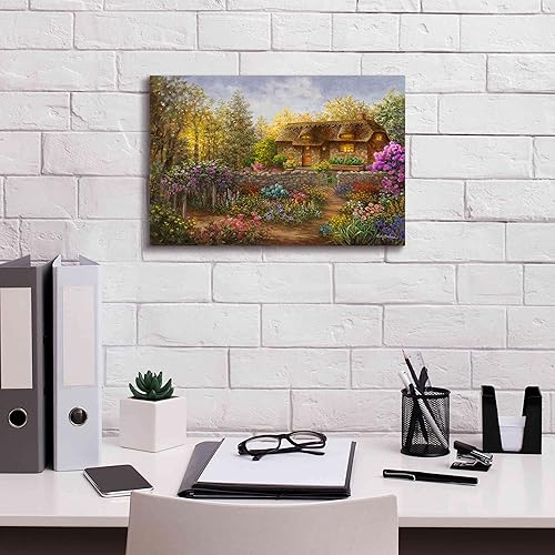 Miniatura 3 de 'Cottage Garden in Full Bloom ' por Nicky Boehme, arte de pared en lienzo, 18 x 12 pulgadas