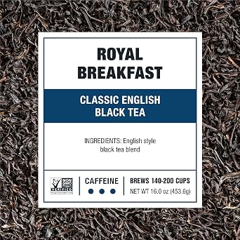 Tiesta Tea Royal Breakfast Loose Leaf Classic English Black Tea 16oz