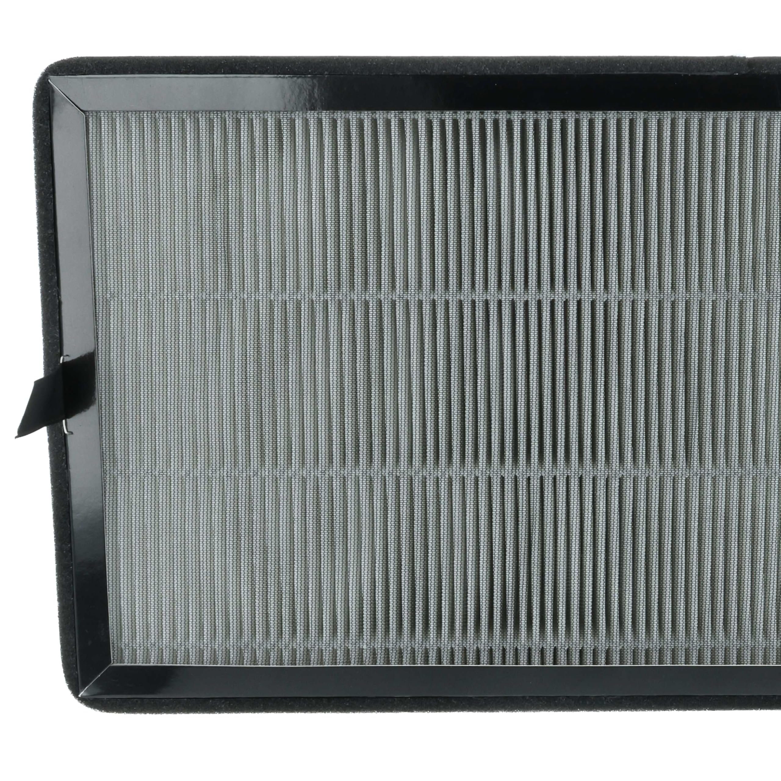 vhbw 4 x filtr z węglem aktywnym, kompatybilny z Kärcher AF 30 oczyszczacz powietrza, filtr powietrza HEPA 13, czarny
