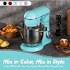 Kitchen in the box Stand Mixer, 6L Electric Food Mixer with 10 Speeds, 1300W Kitchen Appliance for Home Baking, Colorful Design Baking Tool for Bread Dough Cake with Dough Hook, Whisk, Beater (Blue)