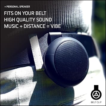 TecTecTec TEAM8 S Audible Golf GPS & Bluetooth Speaker Wearable Distance Tracker with Front/Center/Back & Hazard Yardages, Shot Distance Measurement, Built-in Magnet, Belt Clip,