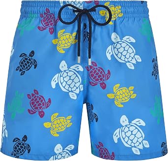 Men Swim Trunks Ronde Des Tortues Multicolore