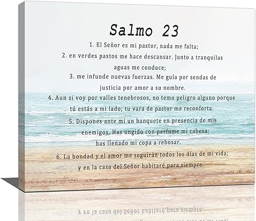 Miniatura 38 de Gyeong Salmo 91 Arte de Pared Salmo 91 Decoración de Pared en Español para Pared Lienzo Versículo Bíblico Escritura Impresión Pintura Arte Cristiano