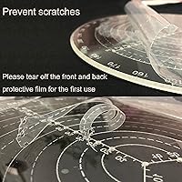 Vista 4 de 11.811 in de diámetro, 12 pulgadas de diámetro, buscador central redondo más grande, brújula, círculos de dibujo, tornos y torneros de madera, ideal