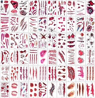 60Sheets(600pcs) Halloween Temporary Tattoos Kids Tattoos Temporary Halloween Tattoo Stickers Waterproof Fake Tattoos Cute Children Tattoos Waterproof Tattoos Kids Fake Tattoos Animals Tattoos Cartoon Tattoos For Kids