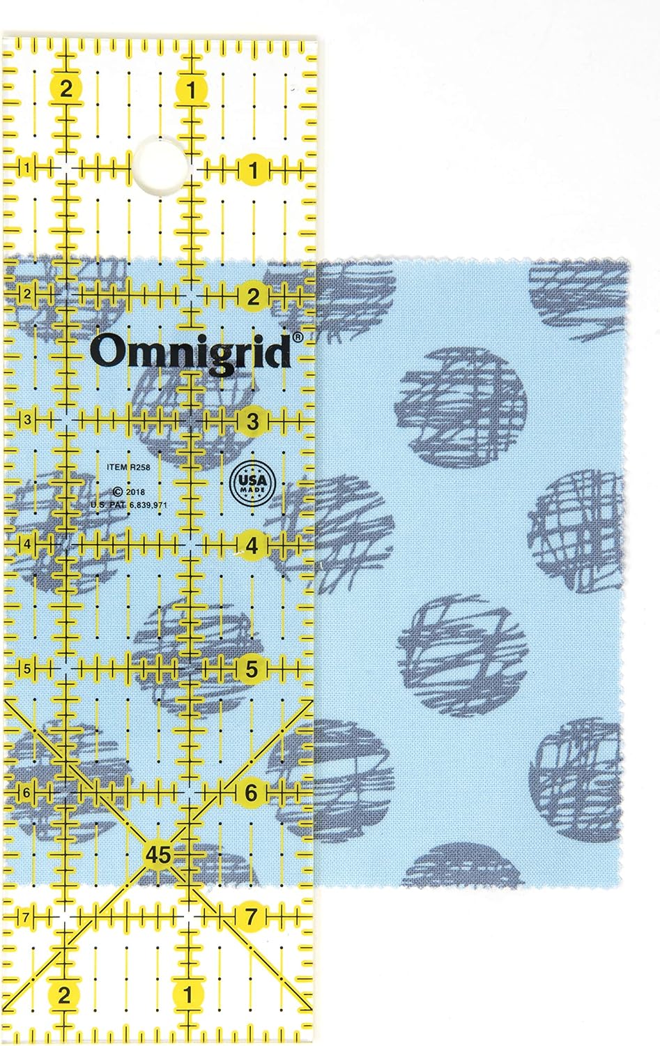 Omnigrid Ruler, 2-1/2 x 8-Inch, Clear