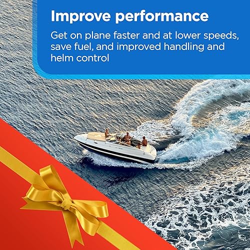 Miniatura 2 de Estabilizador de barco Hydrofoil - Escudo montado en esquivador para motores con soporte de montaje de grado marino - 8 a 425 HP - Mejora el