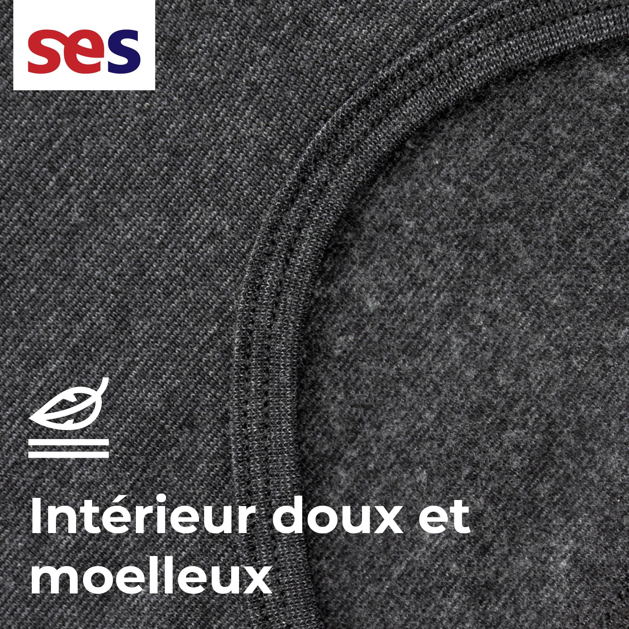 SES sous-vêtement Thermique Femme 38-52 Anthracite en 75% Coton & 25% Polyester/vêtement Thermique Femme Respirant & Durable/sous-vêtement Chaud Femme pour Chaleur et Confort