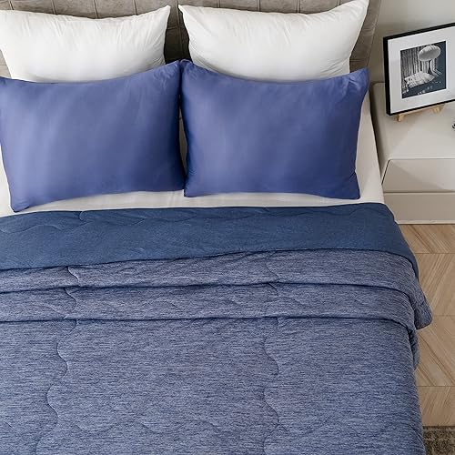 Miniatura 9 de Edredón refrescante tamaño King, edredón de verano refrescante y cálido con fibra de enfriamiento japonesa Q-Max 0.45, manta de algodón para todas