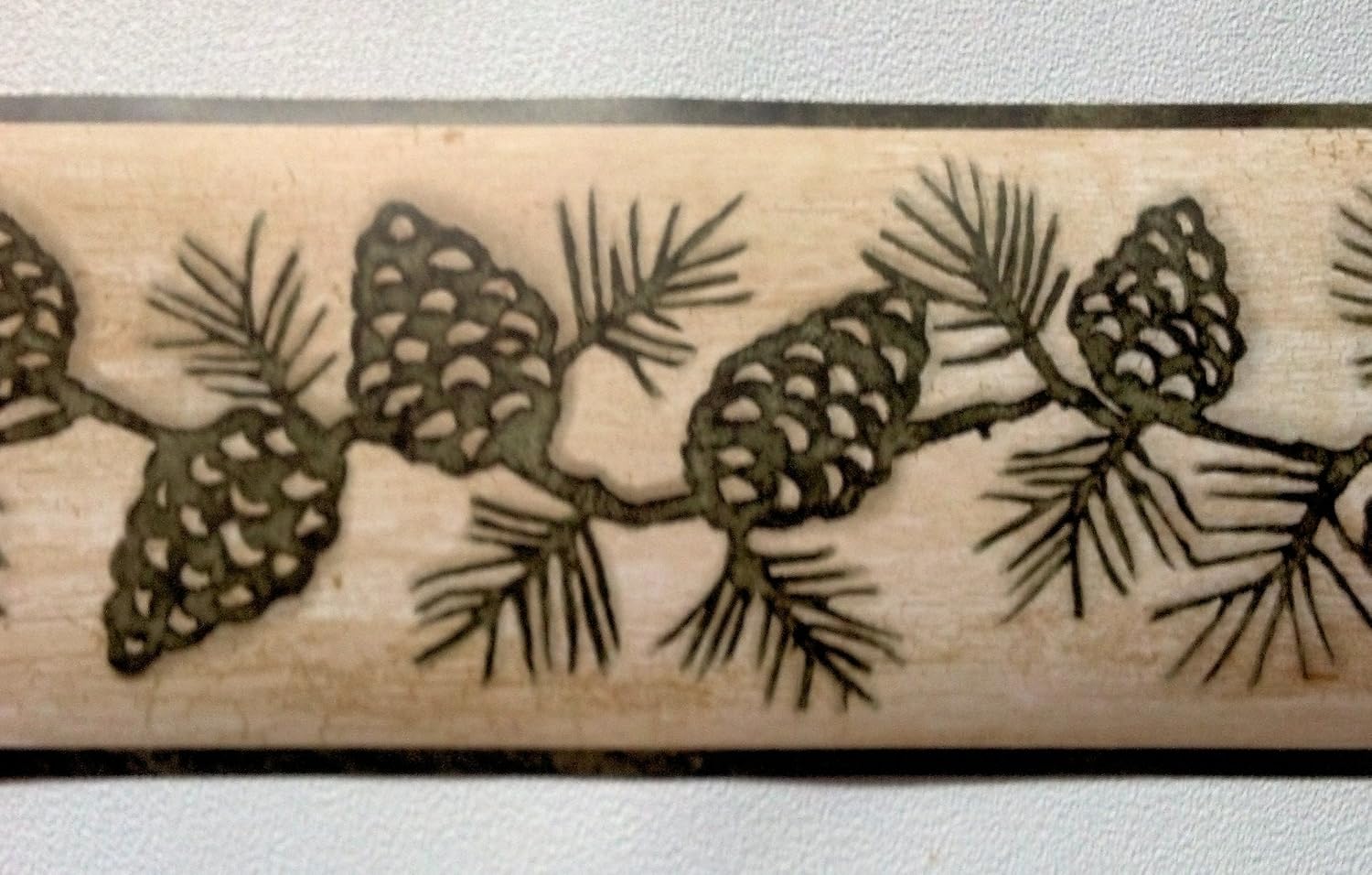 Pine Cones Wallpaper Border - Lodge, Hunting - TC48091B