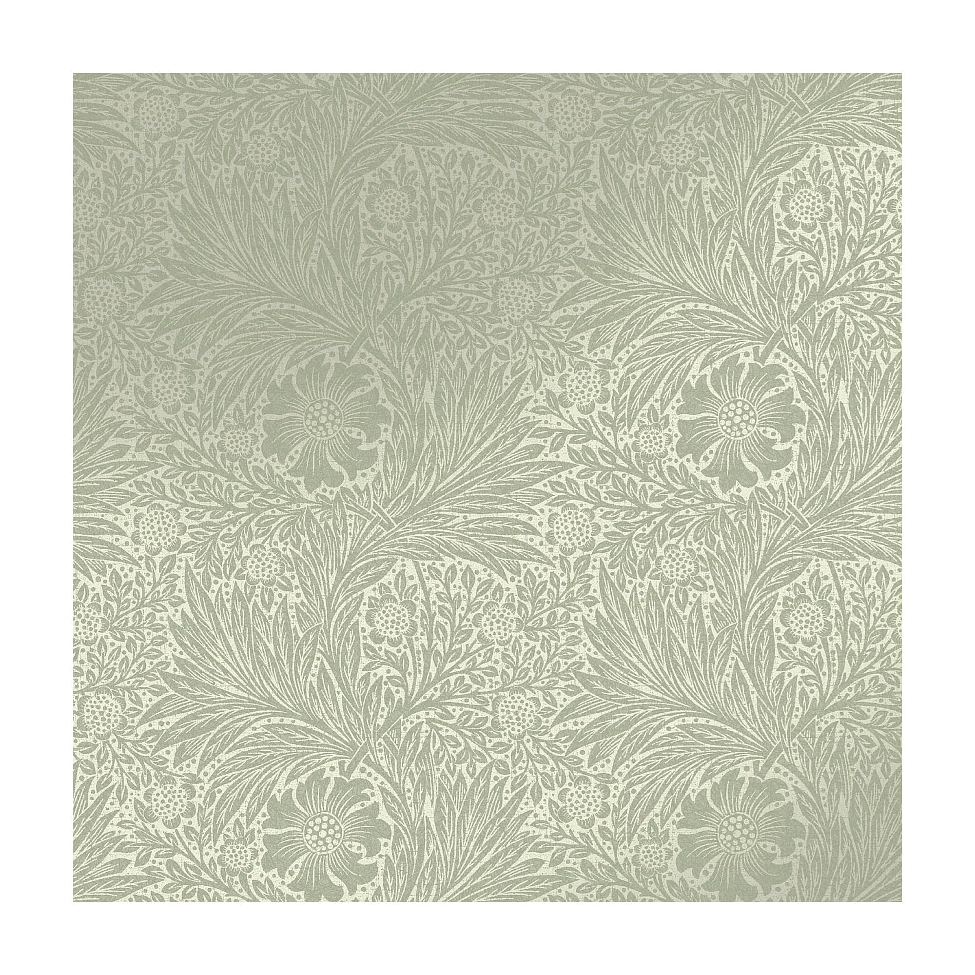 William Morris At Home Marigold, Sage Marigold Fibrous Sage Wallpaper