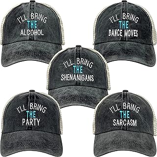 Women's Baseball Cap I'll Bring The Saying Hat Bridal Bachelorette Party Cotton Mesh Adjustable Snapback Summer
